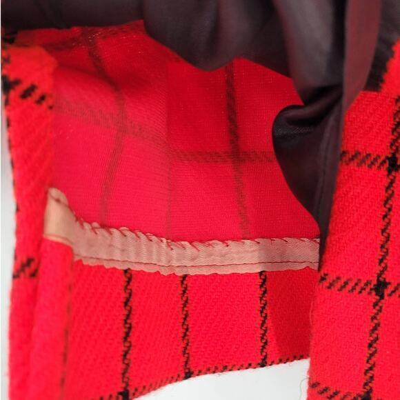 HPFrank Lee Vintage 70s plaid Double Breasted Woman's Blazer Jacket - Picture 12 of 13
